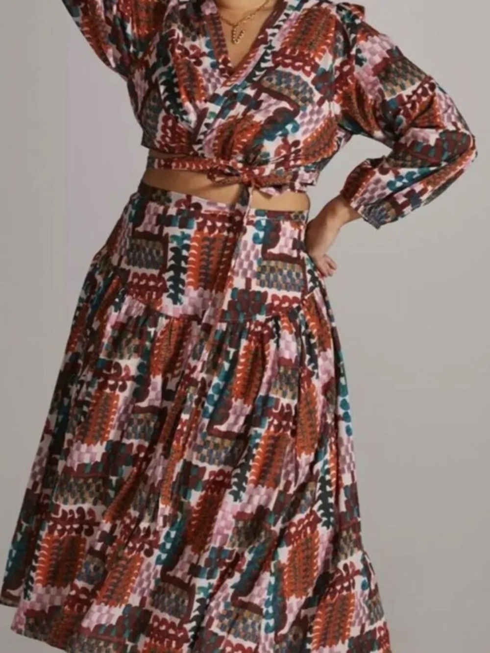 NWOT ANTHROPOLOGIE ABSTRACT 2 PIECE SET PLUS SIZE 18W